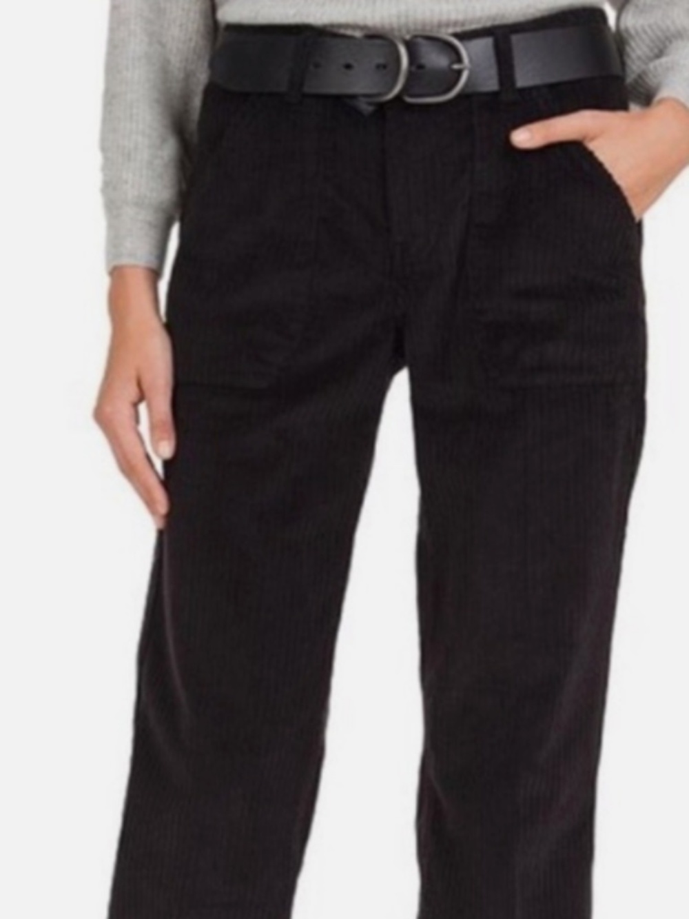 ba&sh Volda Black Corduroy Pants Size Medium - Size 4